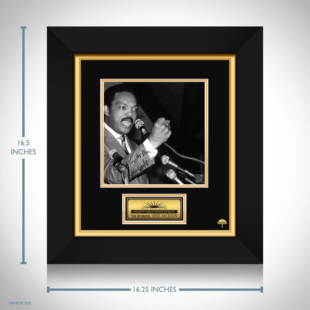 RARE-T Jesse Jackson Photo Limited Signature Edition Studio Licensed Custom Frame Limited Edition Frames 3 RARE-T Jesse Jackson Photo Limited Signature Edition Studio Licensed Custom Frame Limited Edition Frames