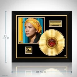 Rare-T Jhené Aiko - Chilombo Gold LP Limited Signature Edition Studio Licensed Custom Frame