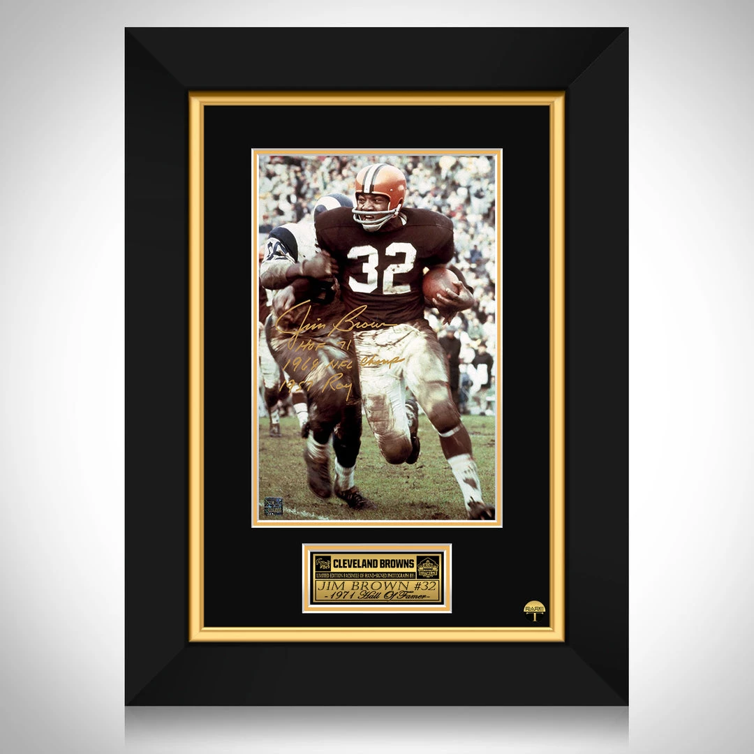 RARE-T Cleveland Browns - Jim Browns Photo Limited Signature Edition Studio Licensed Custom Frame Sports Memorabilia 1 RARE-T Cleveland Browns - Jim Browns Photo Limited Signature Edition Studio Licensed Custom Frame Sports Memorabilia