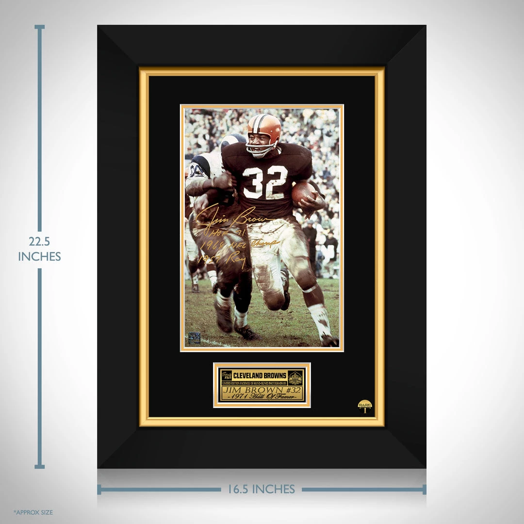 RARE-T Cleveland Browns - Jim Browns Photo Limited Signature Edition Studio Licensed Custom Frame Sports Memorabilia 3 RARE-T Cleveland Browns - Jim Browns Photo Limited Signature Edition Studio Licensed Custom Frame Sports Memorabilia