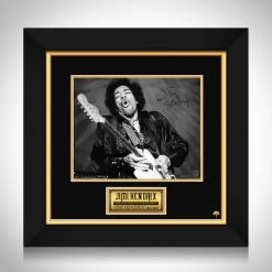 RARE-T Limited Edition Frames Jimi Hendrix Memorial Guitar Photo Limited Signature Edition Studio Licensed Custom Frame