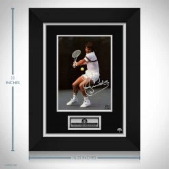 RARE-T Jimmy Connors Photo Limited Signature Edition Studio Licensed Custom Frame Sports Memorabilia