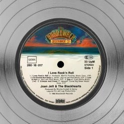 RARE-T Joan Jett & The Blackhearts - I Love Rock'N Roll Platinum LP Limited Signature Edition Studio Licensed Custom Frame