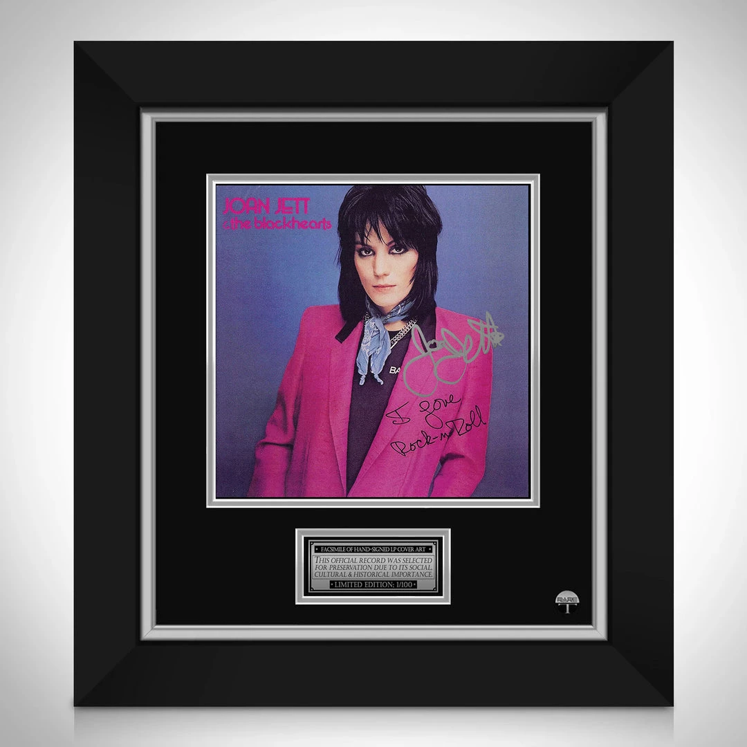 RARE-T Joan Jett & The Blackhearts - I Love Rock'N Roll LP Cover Limited Signature Edition Studio Licensed Custom Frame Limited Edition Frames 1 RARE-T Joan Jett & The Blackhearts - I Love Rock'N Roll LP Cover Limited Signature Edition Studio Licensed Custom Frame Limited Edition Frames