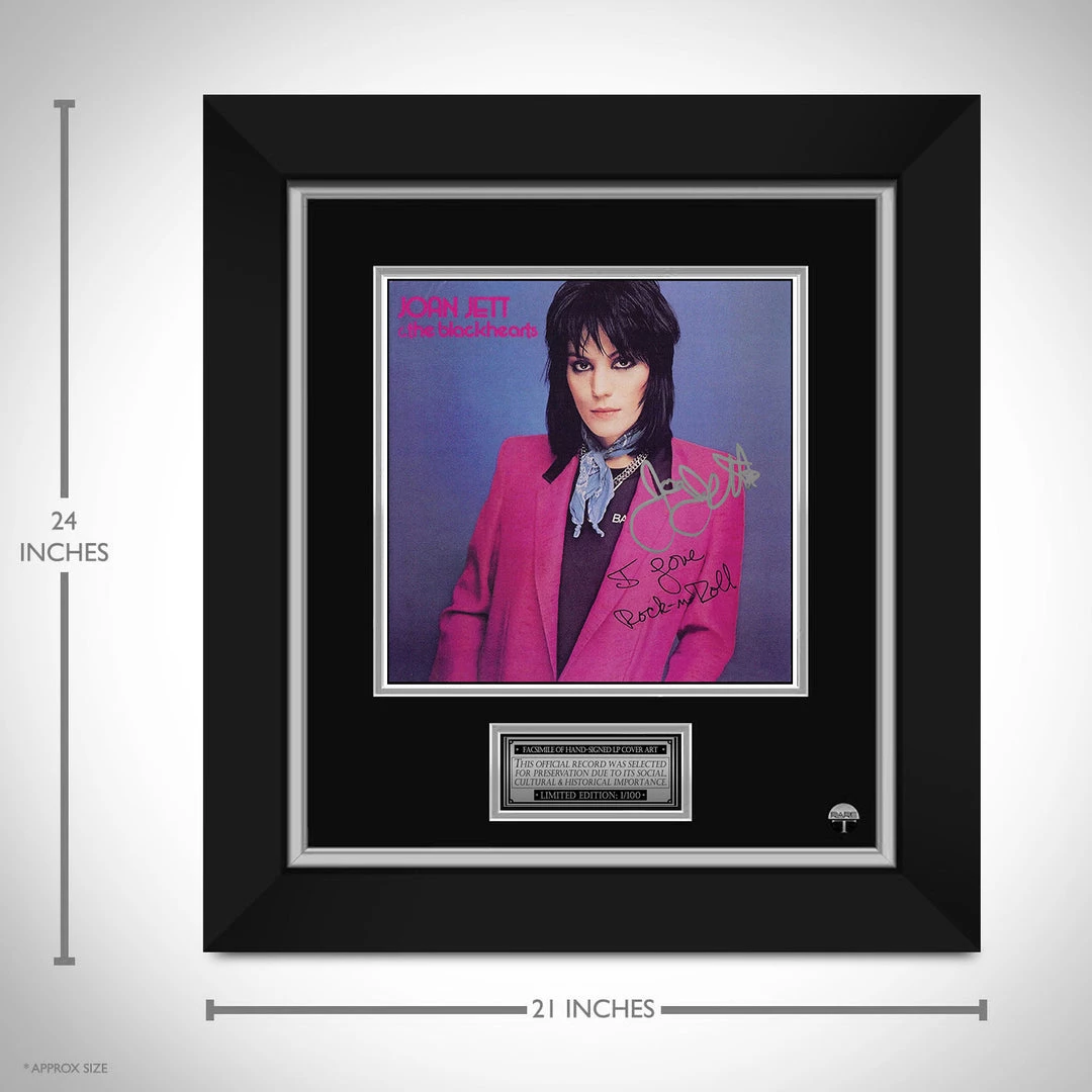 RARE-T Joan Jett & The Blackhearts - I Love Rock'N Roll LP Cover Limited Signature Edition Studio Licensed Custom Frame Limited Edition Frames 2 RARE-T Joan Jett & The Blackhearts - I Love Rock'N Roll LP Cover Limited Signature Edition Studio Licensed Custom Frame Limited Edition Frames