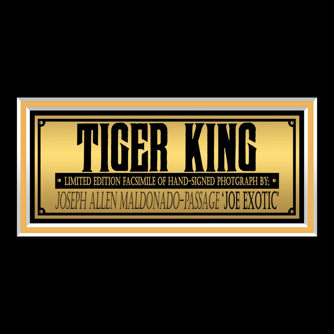 RARE-T Tiger King Joe Exotic Photo Limited Signature Edition Studio Licensed Custom Frame Limited Edition Frames 5 RARE-T Tiger King Joe Exotic Photo Limited Signature Edition Studio Licensed Custom Frame Limited Edition Frames