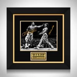 RARE-T Sports Memorabilia Joe Frazier Vs Muhammad Ali Photo Limited Signature Edition Licensed Custom Frame