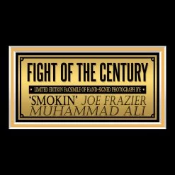 RARE-T Sports Memorabilia Joe Frazier Vs Muhammad Ali Photo Limited Signature Edition Licensed Custom Frame