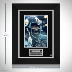RARE-T Pittsburgh Steelers - Joe Greene Photo Limited Signature Edition Studio Licensed Custom Frame