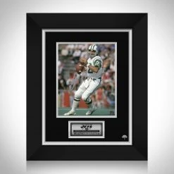 RARE-T Sports Memorabilia New York Jets Joe Namath Photo Limited Signature Edition Studio Licensed Custom Frame