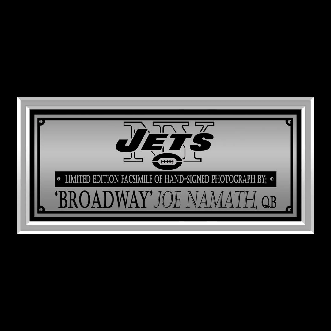 RARE-T Sports Memorabilia New York Jets Joe Namath Photo Limited Signature Edition Studio Licensed Custom Frame 5 RARE-T Sports Memorabilia New York Jets Joe Namath Photo Limited Signature Edition Studio Licensed Custom Frame