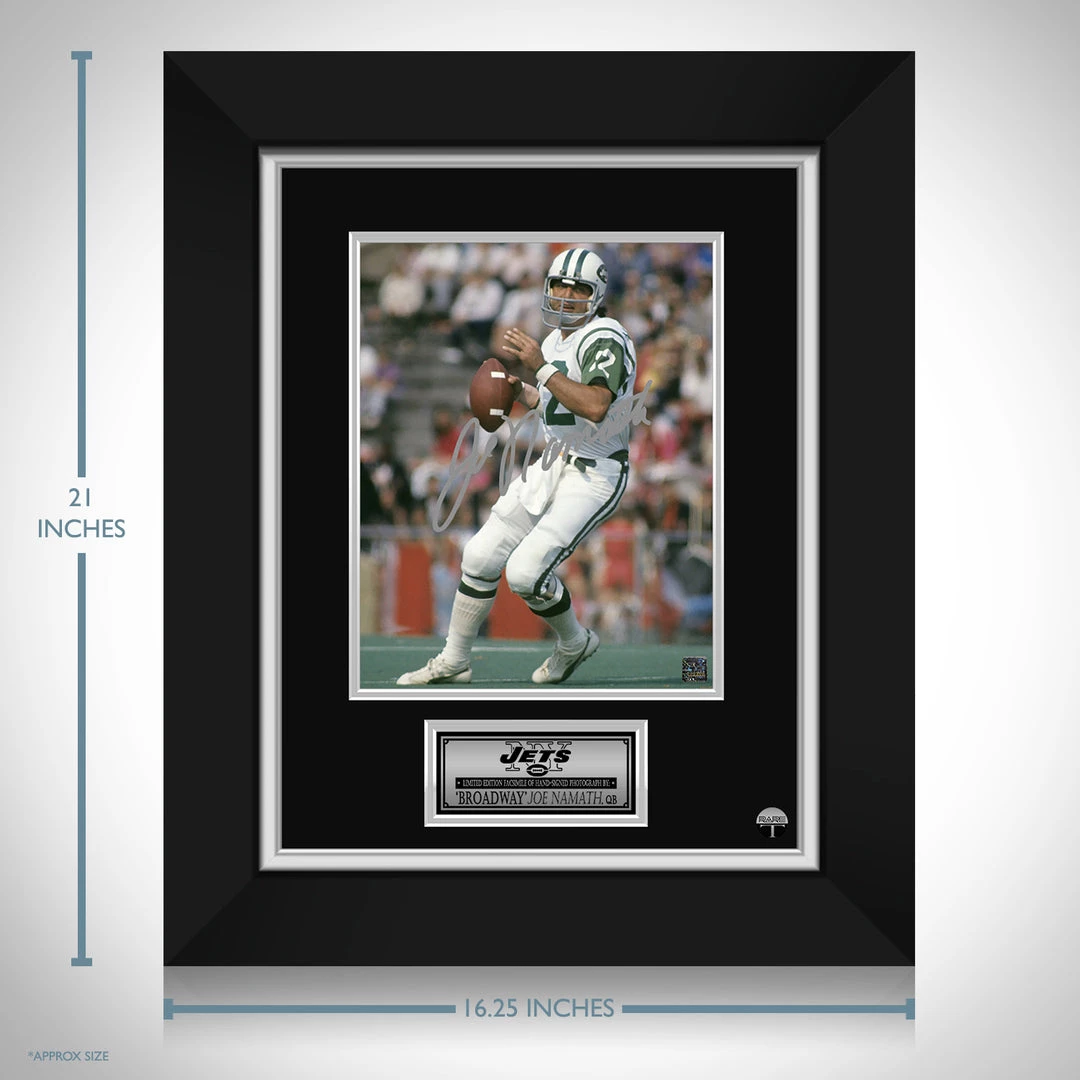 RARE-T Sports Memorabilia New York Jets Joe Namath Photo Limited Signature Edition Studio Licensed Custom Frame 3 RARE-T Sports Memorabilia New York Jets Joe Namath Photo Limited Signature Edition Studio Licensed Custom Frame
