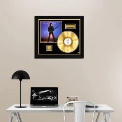 RARE-T Joe Satriani - Flying In A Blue Dream Gold LP Limited Signature Edition Studio Licensed Custom Frame