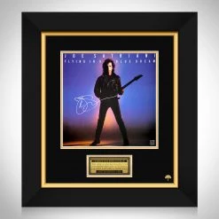 RARE-T Joe Satriani - Flying In A Blue Dream LP Cover Limited Signature Edition Studio Licensed Custom Frame Limited Edition Frames