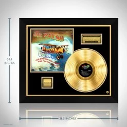RARE-T Joe Walsh - The Smoker You Drink, The Player You Get Gold LP Limited Signature Edition Studio Licensed Custom Frame Limited Edition Frames