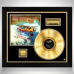 RARE-T Joe Walsh - The Smoker You Drink, The Player You Get Gold LP Limited Signature Edition Studio Licensed Custom Frame Limited Edition Frames