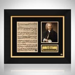 RARE-T Johann Sebastian Bach Limited Signature Edition Studio Licensed Fugue Custom Frame Limited Edition Frames