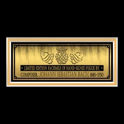 RARE-T Johann Sebastian Bach Limited Signature Edition Studio Licensed Fugue Custom Frame Limited Edition Frames 13 RARE-T Johann Sebastian Bach Limited Signature Edition Studio Licensed Fugue Custom Frame Limited Edition Frames