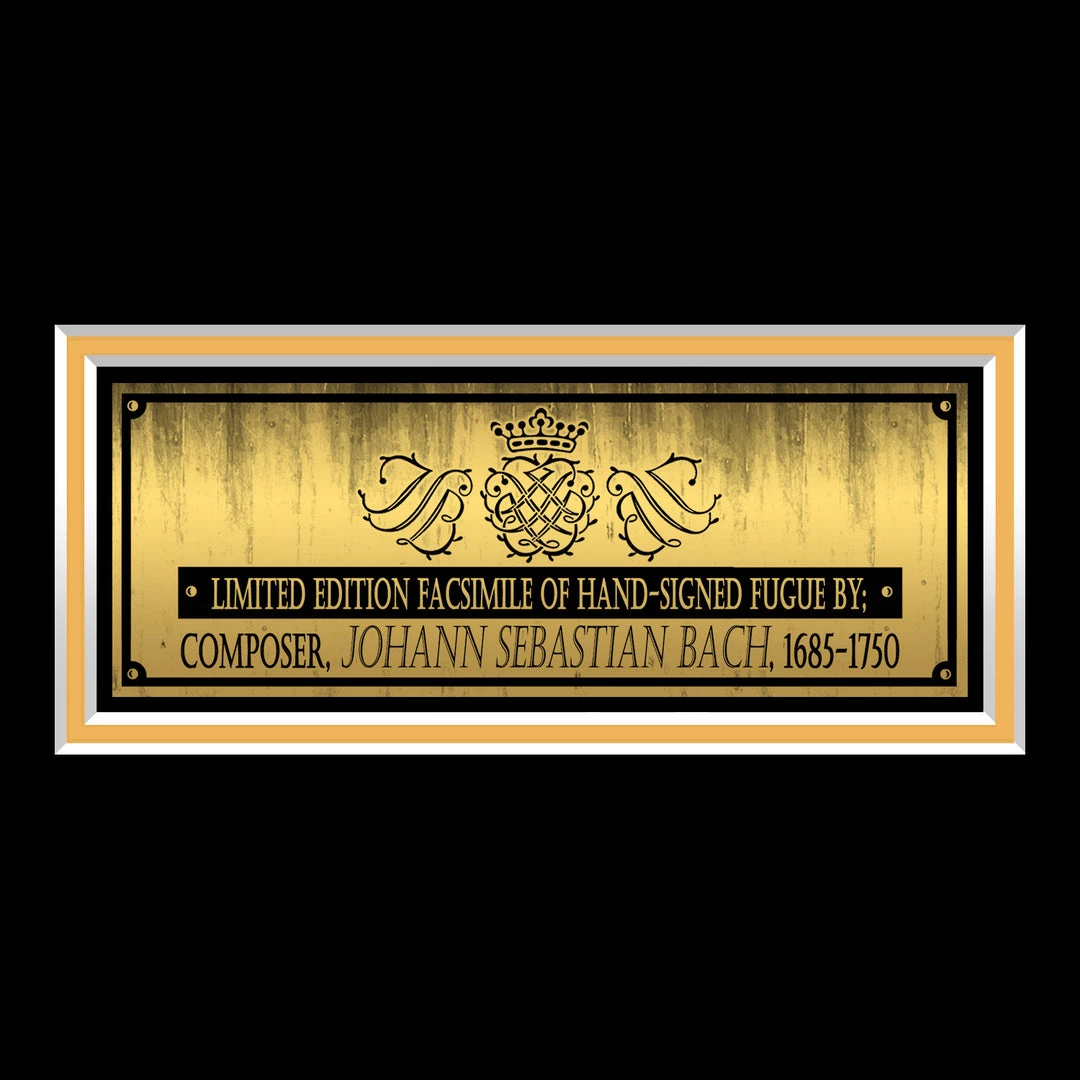 RARE-T Johann Sebastian Bach Limited Signature Edition Studio Licensed Fugue Custom Frame Limited Edition Frames 5 RARE-T Johann Sebastian Bach Limited Signature Edition Studio Licensed Fugue Custom Frame Limited Edition Frames