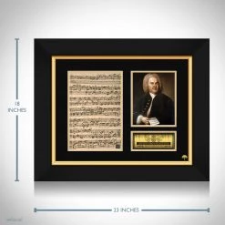 RARE-T Johann Sebastian Bach Limited Signature Edition Studio Licensed Fugue Custom Frame Limited Edition Frames 11 RARE-T Johann Sebastian Bach Limited Signature Edition Studio Licensed Fugue Custom Frame Limited Edition Frames