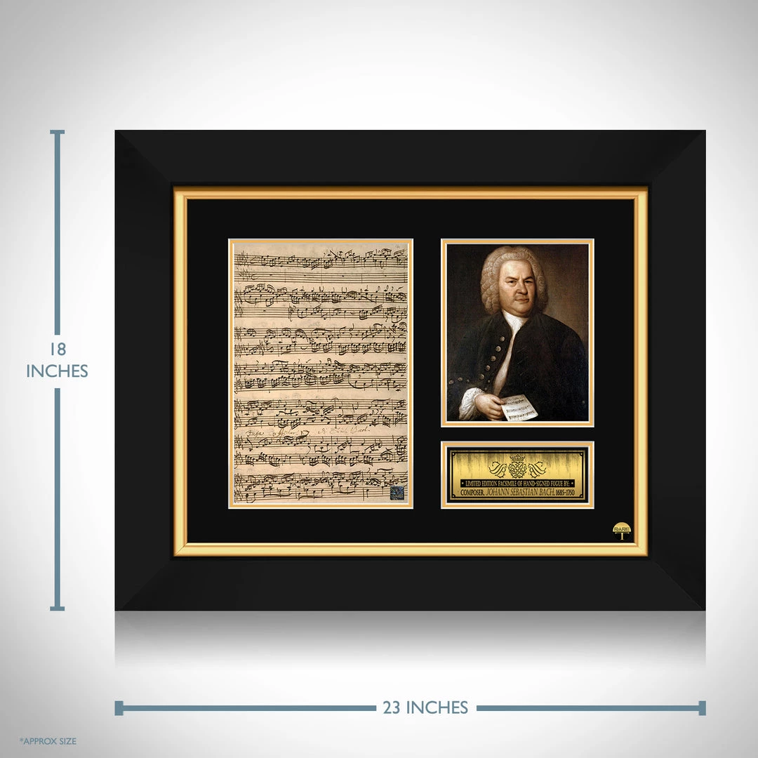 RARE-T Johann Sebastian Bach Limited Signature Edition Studio Licensed Fugue Custom Frame Limited Edition Frames 3 RARE-T Johann Sebastian Bach Limited Signature Edition Studio Licensed Fugue Custom Frame Limited Edition Frames
