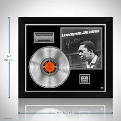 RARE-T Limited Edition Frames John Coltrane - A Love Supreme Platinum LP Limited Signature Edition Studio Licensed Custom Frame 12 RARE-T Limited Edition Frames John Coltrane - A Love Supreme Platinum LP Limited Signature Edition Studio Licensed Custom Frame