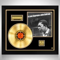 RARE-T Limited Edition Frames John Coltrane - A Love Supreme Gold LP Limited Signature Edition Studio Licensed Custom Frame