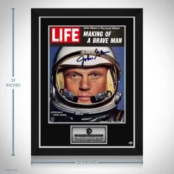RARE-T Limited Edition Frames John Glenn Life Magazine Cover Mini Poster Limited Signature Edition Studio Licensed Custom Frame