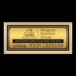 RARE-T The Firm - John Grisham Book Cover Photo Limited Signature Edition Studio Licensed Custom Frame