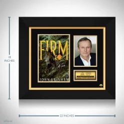 RARE-T The Firm - John Grisham Book Cover Photo Limited Signature Edition Studio Licensed Custom Frame