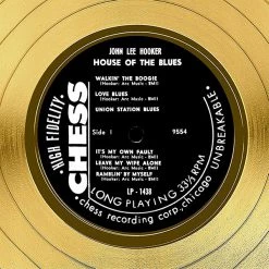 RARE-T John Lee Hooker - House Of Blues Gold LP Limited Signature Edition Studio Licensed Custom Frame 14 RARE-T John Lee Hooker - House Of Blues Gold LP Limited Signature Edition Studio Licensed Custom Frame