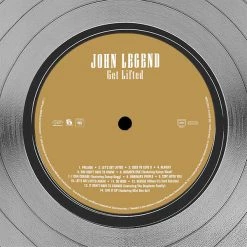 RARE-T John Legend - Get Lifted Platinum LP Limited Signature Edition Studio Licensed Custom Frame Limited Edition Frames