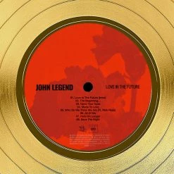 RARE-T Limited Edition Frames John Legend - Love In The Future Gold LP Limited Signature Edition Studio Licensed Custom Frame