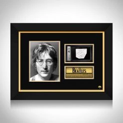 PPC John Lennon Beckett Certified Hand Signed Index Card By John Lennon Frame