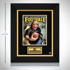 RARE-T John Madden Football Photo Limited Signature Edition Studio Licensed Custom Frame Sports Memorabilia