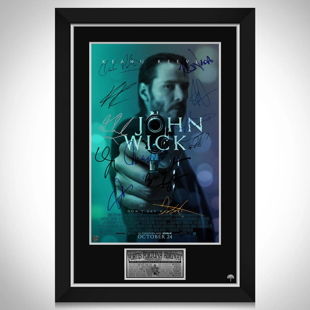 RARE-T John Wick Mini Poster Limited Signature Edition Studio Licensed Custom Frame Limited Edition Frames 1 RARE-T John Wick Mini Poster Limited Signature Edition Studio Licensed Custom Frame Limited Edition Frames