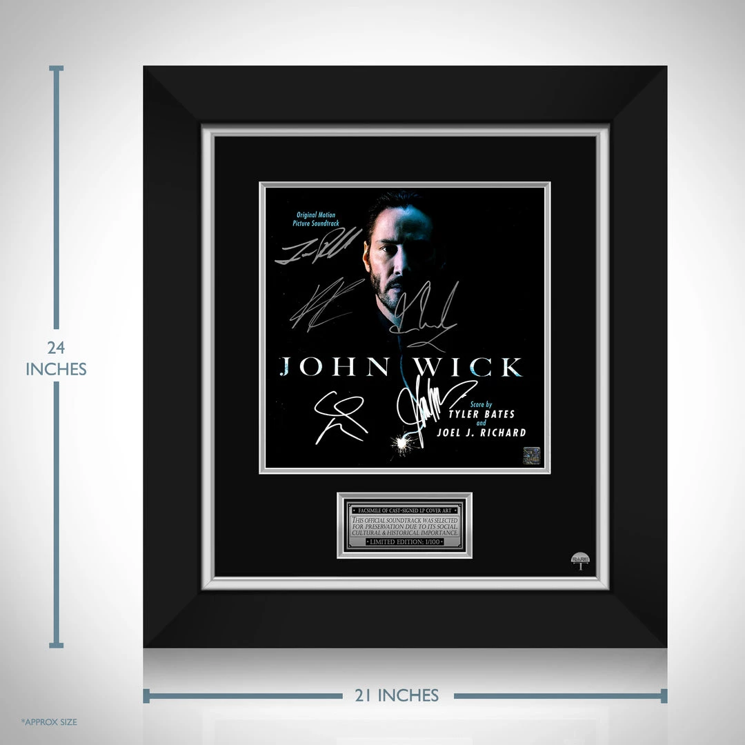 RARE-T Limited Edition Frames John Wick - Original Motion Picture Soundtrack LP Cover Limited Signature Edition Studio Licensed Custom Frame 3 RARE-T Limited Edition Frames John Wick - Original Motion Picture Soundtrack LP Cover Limited Signature Edition Studio Licensed Custom Frame