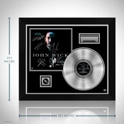 RARE-T Limited Edition Frames John Wick - Original Motion Picture Soundtrack Platinum LP Limited Signature Edition Studio Licensed Custom Frame