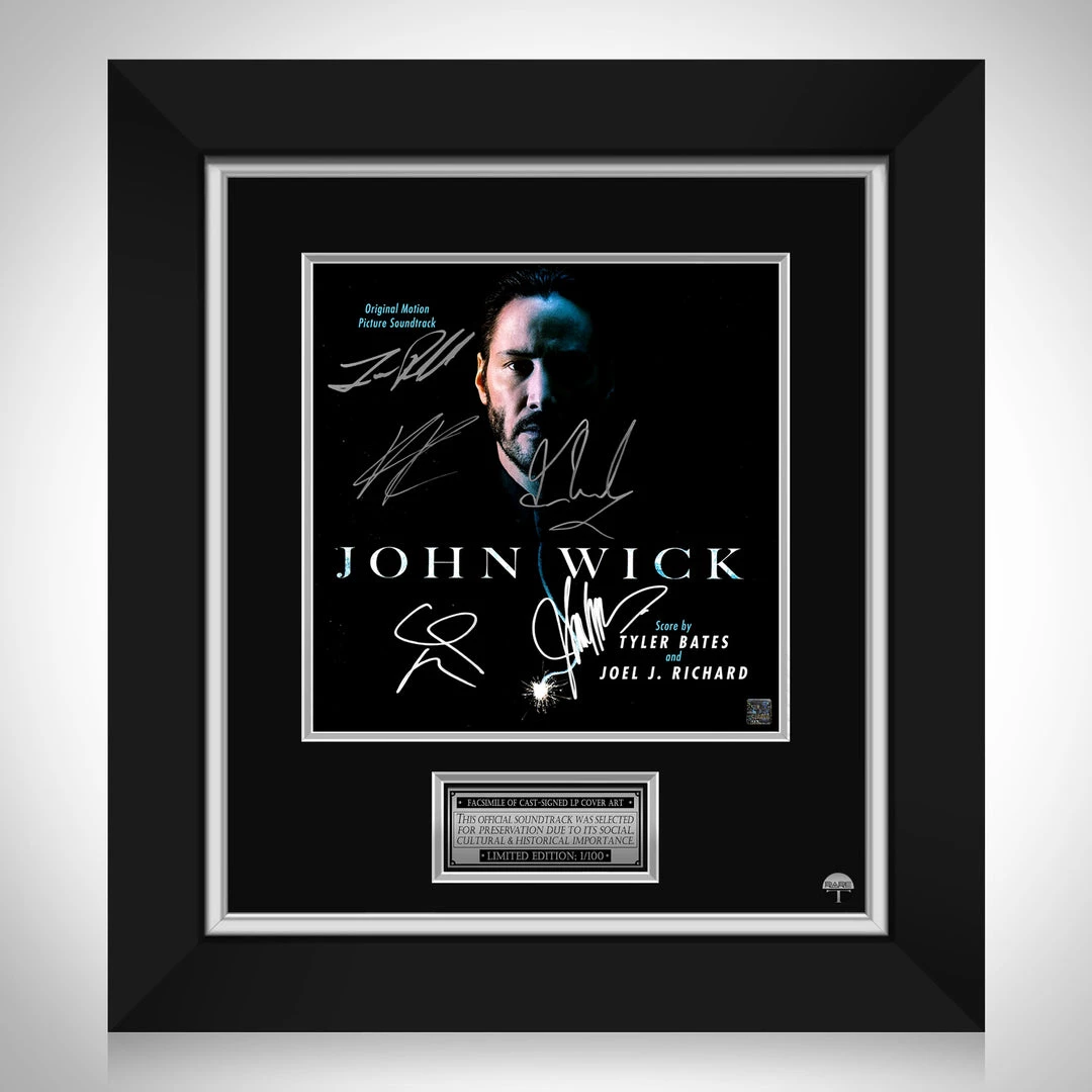 RARE-T Limited Edition Frames John Wick - Original Motion Picture Soundtrack LP Cover Limited Signature Edition Studio Licensed Custom Frame 1 RARE-T Limited Edition Frames John Wick - Original Motion Picture Soundtrack LP Cover Limited Signature Edition Studio Licensed Custom Frame