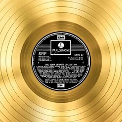 RARE-T John Lennon The John Lennon Experience Gold LP Limited Signature Edition Studio Licensed Custom Frame