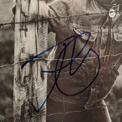 PPC John Mellencamp - Scarecrow Beckett Certified Signed Gold LP By John Mellencamp Custom Frame Signed Memorabilia