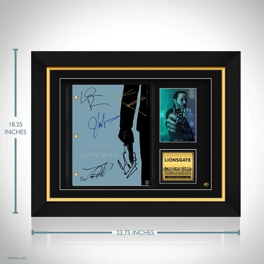 RARE-T John Wick Script Limited Signature Edition Studio Licensed Custom Frame Limited Edition Frames 8 RARE-T John Wick Script Limited Signature Edition Studio Licensed Custom Frame Limited Edition Frames