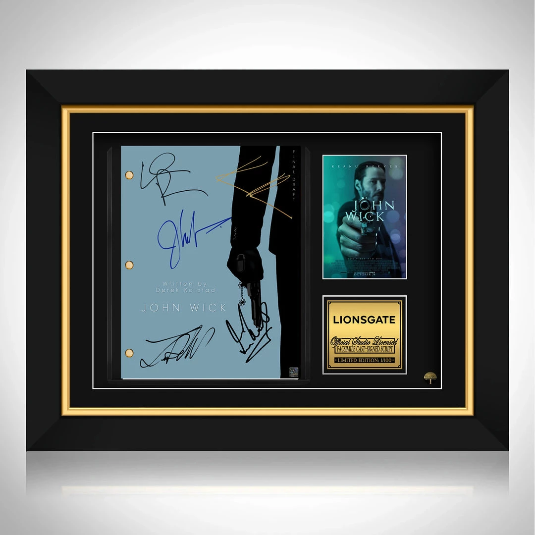RARE-T John Wick Script Limited Signature Edition Studio Licensed Custom Frame Limited Edition Frames 1 RARE-T John Wick Script Limited Signature Edition Studio Licensed Custom Frame Limited Edition Frames