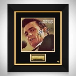 RARE-T Limited Edition Frames Johnny Cash At Folsom Prison LP Cover Limited Signature Edition Studio Licensed Custom Frame
