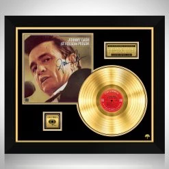RARE-T Johnny Cash At Folsom Prison Gold LP Limited Signature Edition Studio Licensed Custom Frame
