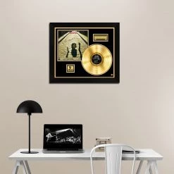 RARE-T Johnny Hallyday - Flagrant Délit Gold LP Limited Signature Edition Studio Licensed Custom Frame