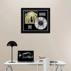 RARE-T Johnny Hallyday - Flagrant Délit Platinum LP Limited Signature Edition Studio Licensed Custom Frame