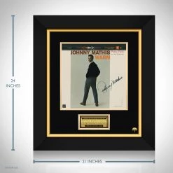 RARE-T Limited Edition Frames Johnny Mathis - Warm LP Cover Limited Signature Edition Studio Licensed Custom Frame