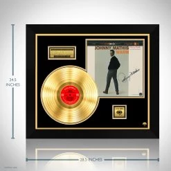 RARE-T Johnny Mathis - Warm Gold LP Limited Signature Edition Studio Licensed Custom Frame Limited Edition Frames