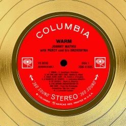 RARE-T Johnny Mathis - Warm Gold LP Limited Signature Edition Studio Licensed Custom Frame Limited Edition Frames